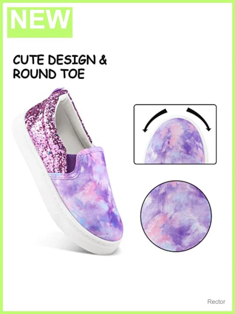 Toddler Slip On Canvas Sneakers for Girls Boys Comfortable Walking Shoes
